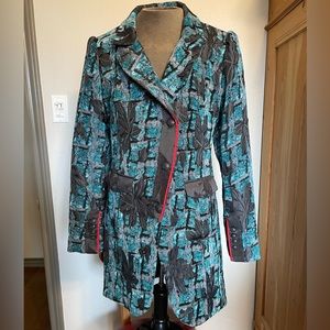 AMAZING coat by DEPT SOMETHING TRULY DELIGHTFUL AWAITS YOU, size XL great detail